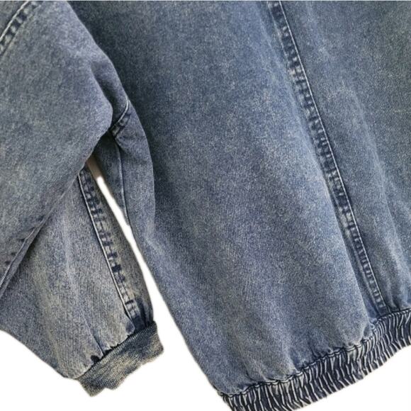 Vintage Japanese Brand‎ Embroidered Kimono Jacket Denim RARE - Picture 11 of 13